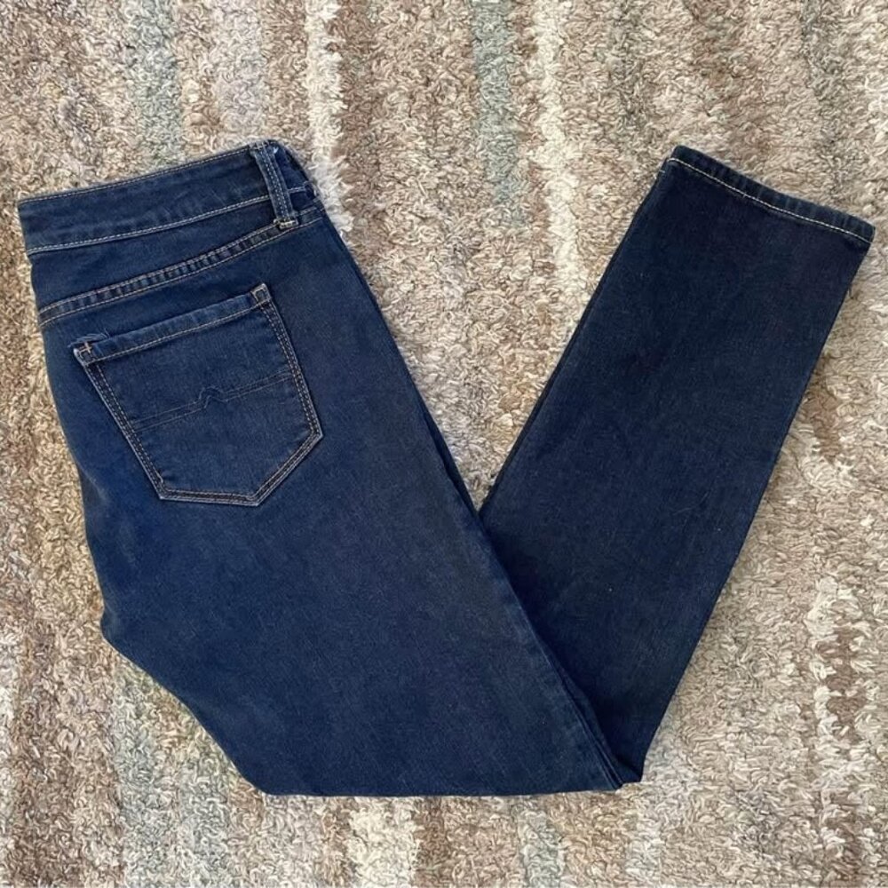 Arizona Sz 9 Short Super Skinny Dark Wash Denim Jeans